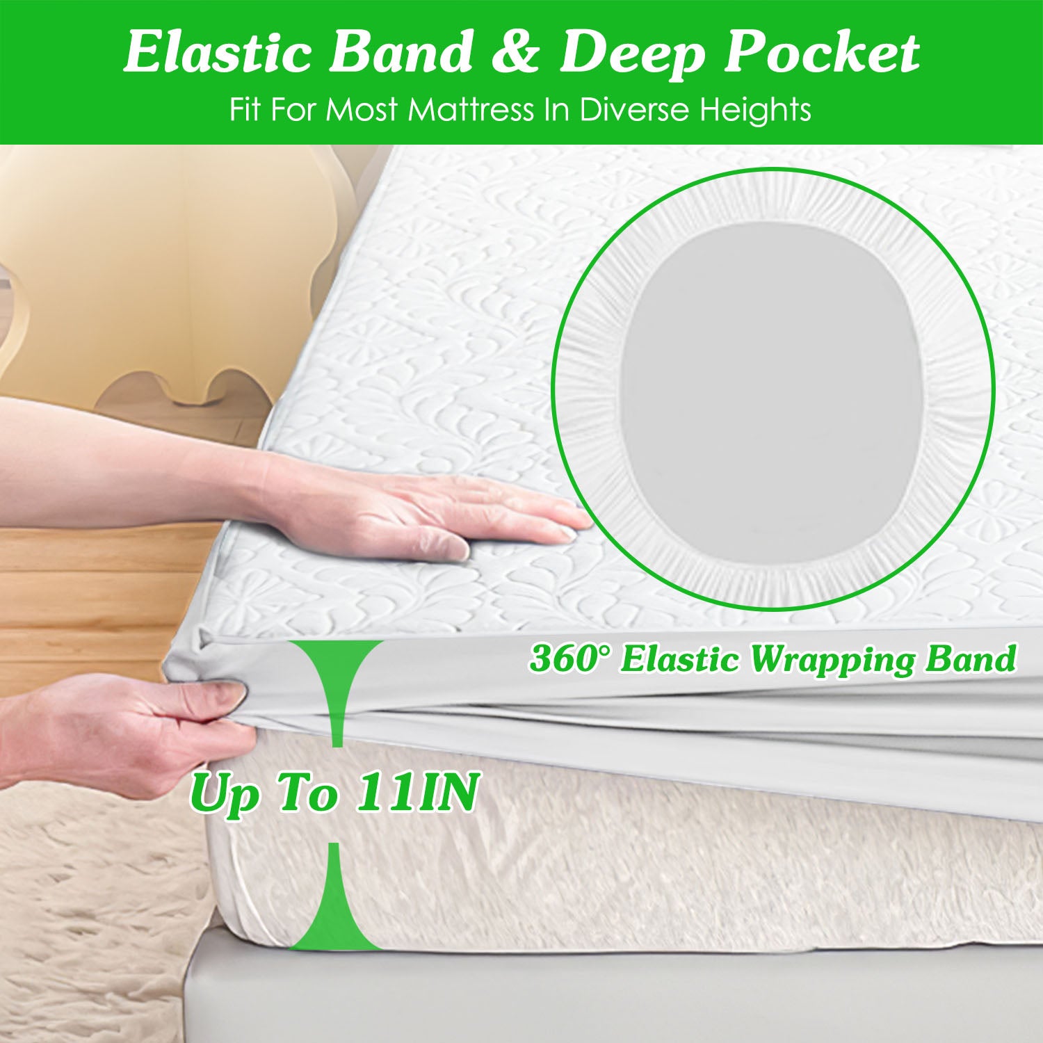 Waterproof Mattress Protector – Quiet, Breathable Protection for Seniors & Memory Care