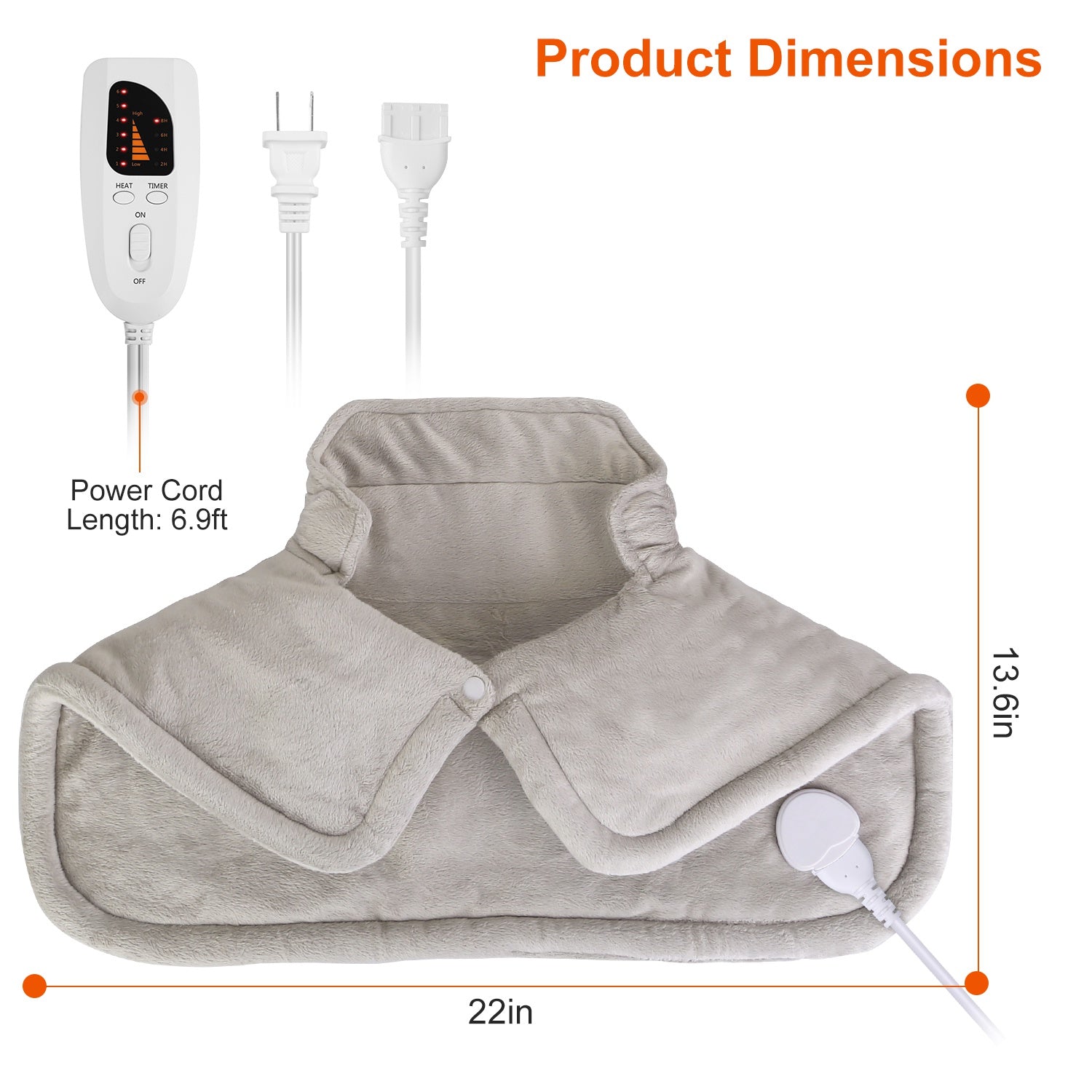 Large Weighted Heating Pad for Neck & Shoulders – Soothing Relief for Caregivers & Loved Ones