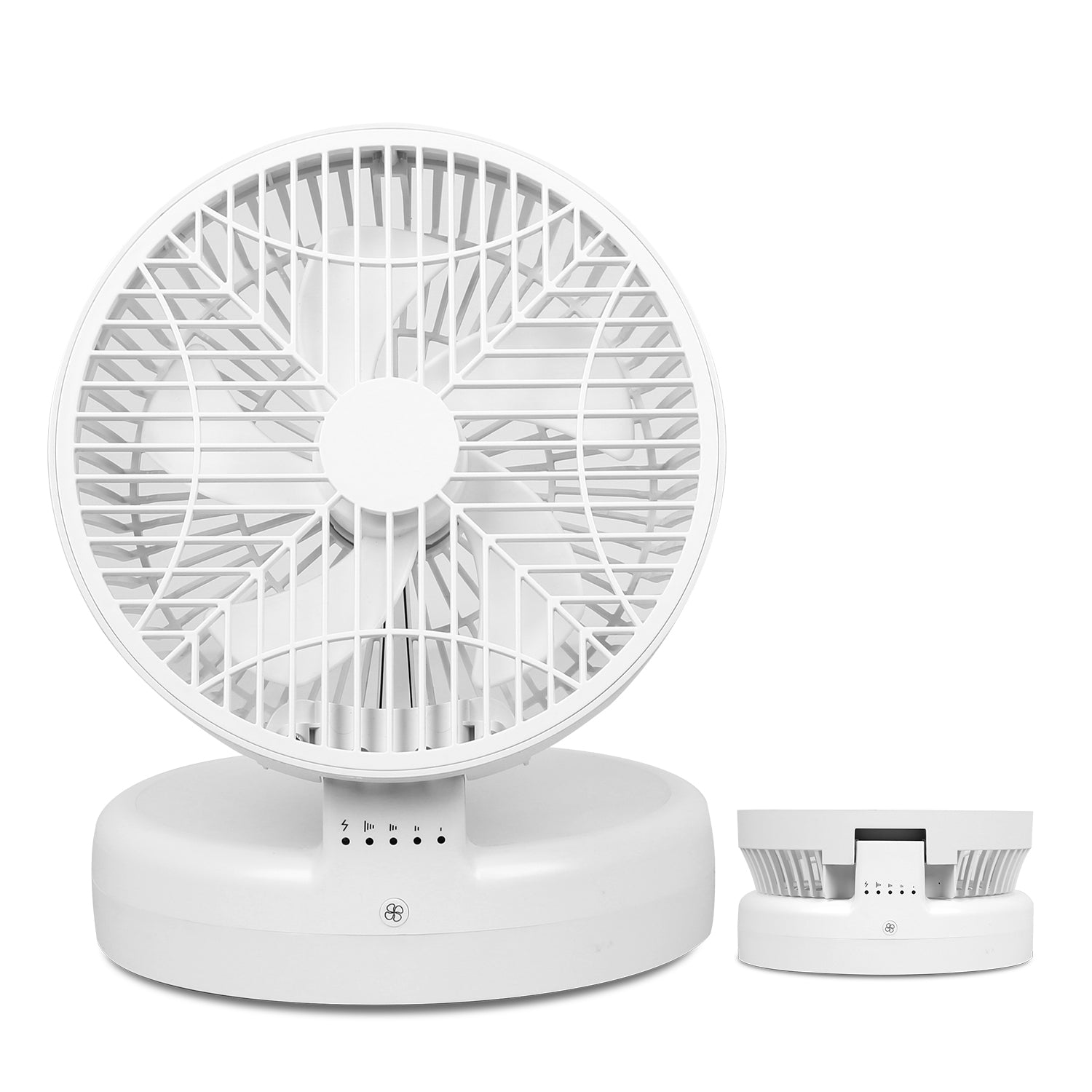 Quiet Table Fan 90 Degree Foldable Desk Fan With 4 Wind Speeds Type-C Rechargeable Wall-Mounted Fan Portable Desktop Fan For Home Bedroom Kitchen Office Outdoor Travel