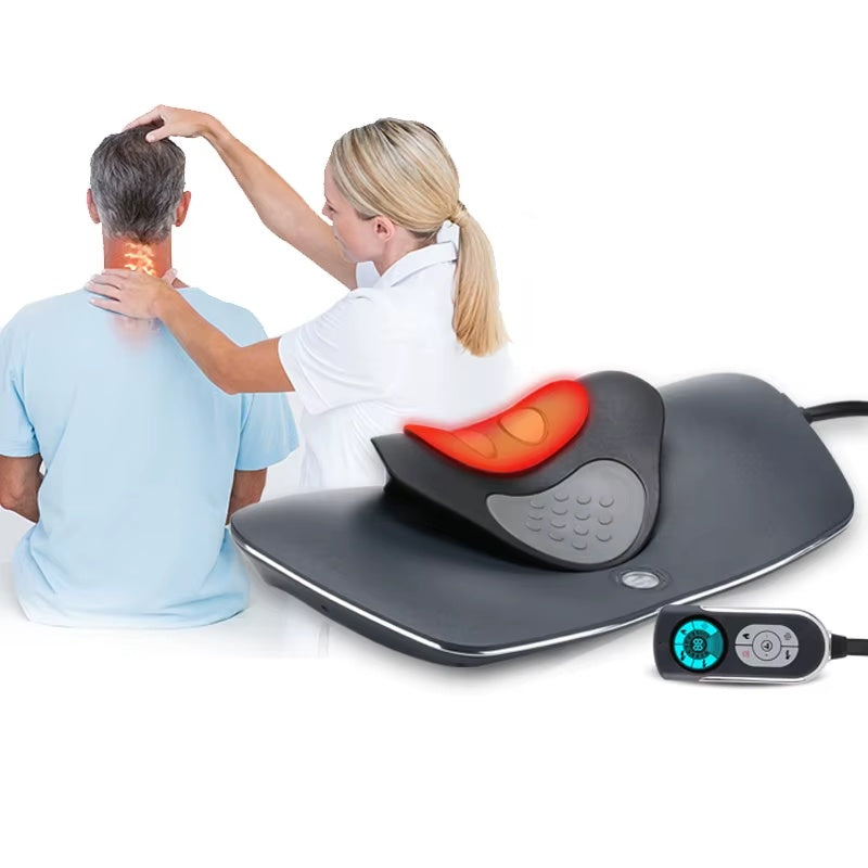 Neck & Shoulder Heat Therapy Massage Pillow – Gentle Relief for Caregivers