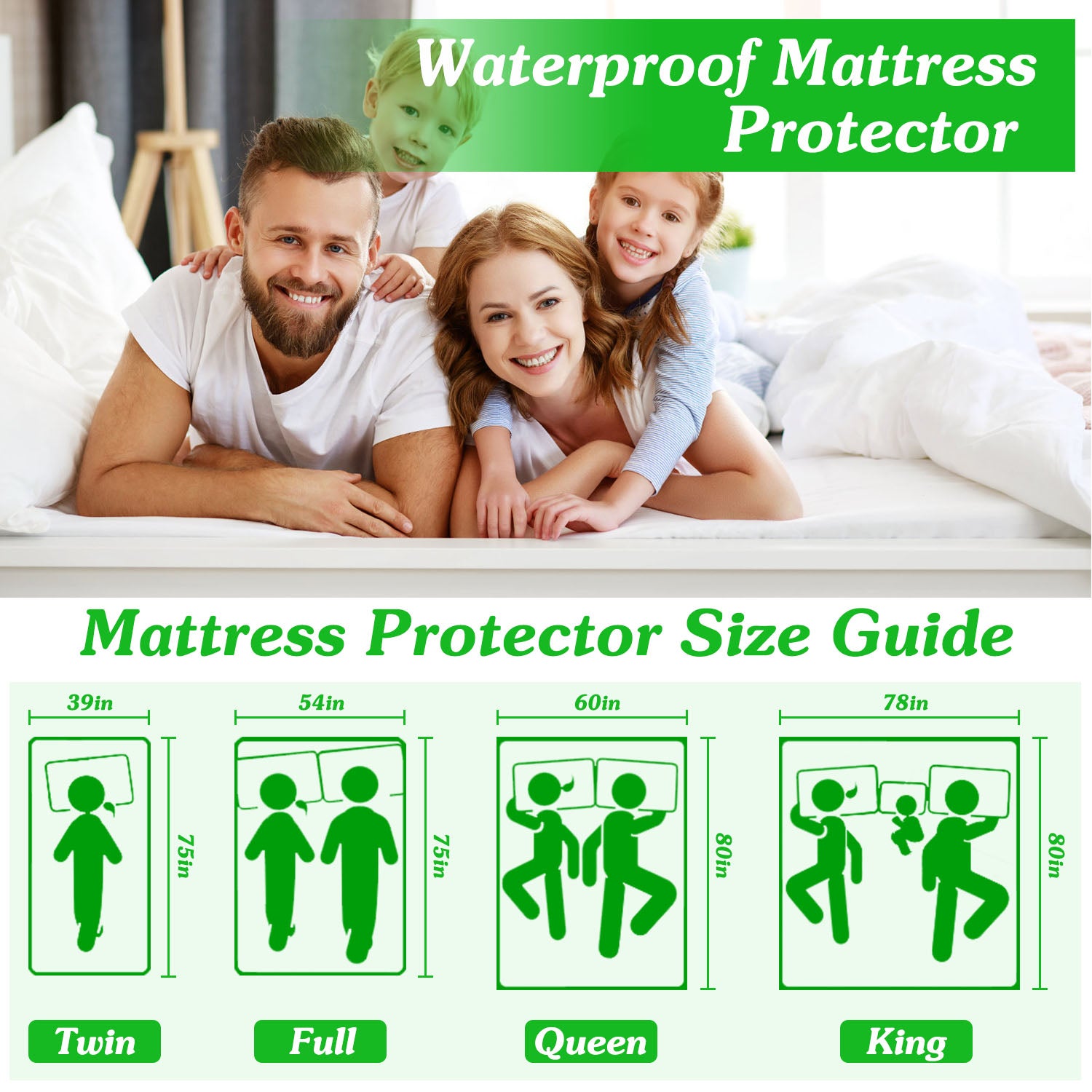 Waterproof Mattress Protector – Quiet, Breathable Protection for Seniors & Memory Care