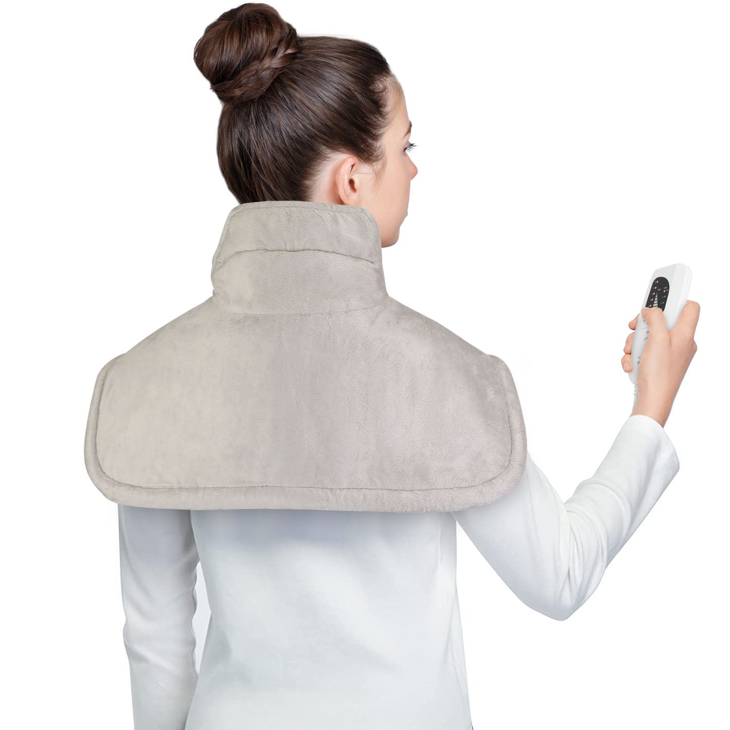 Large Weighted Heating Pad for Neck & Shoulders – Soothing Relief for Caregivers & Loved Ones