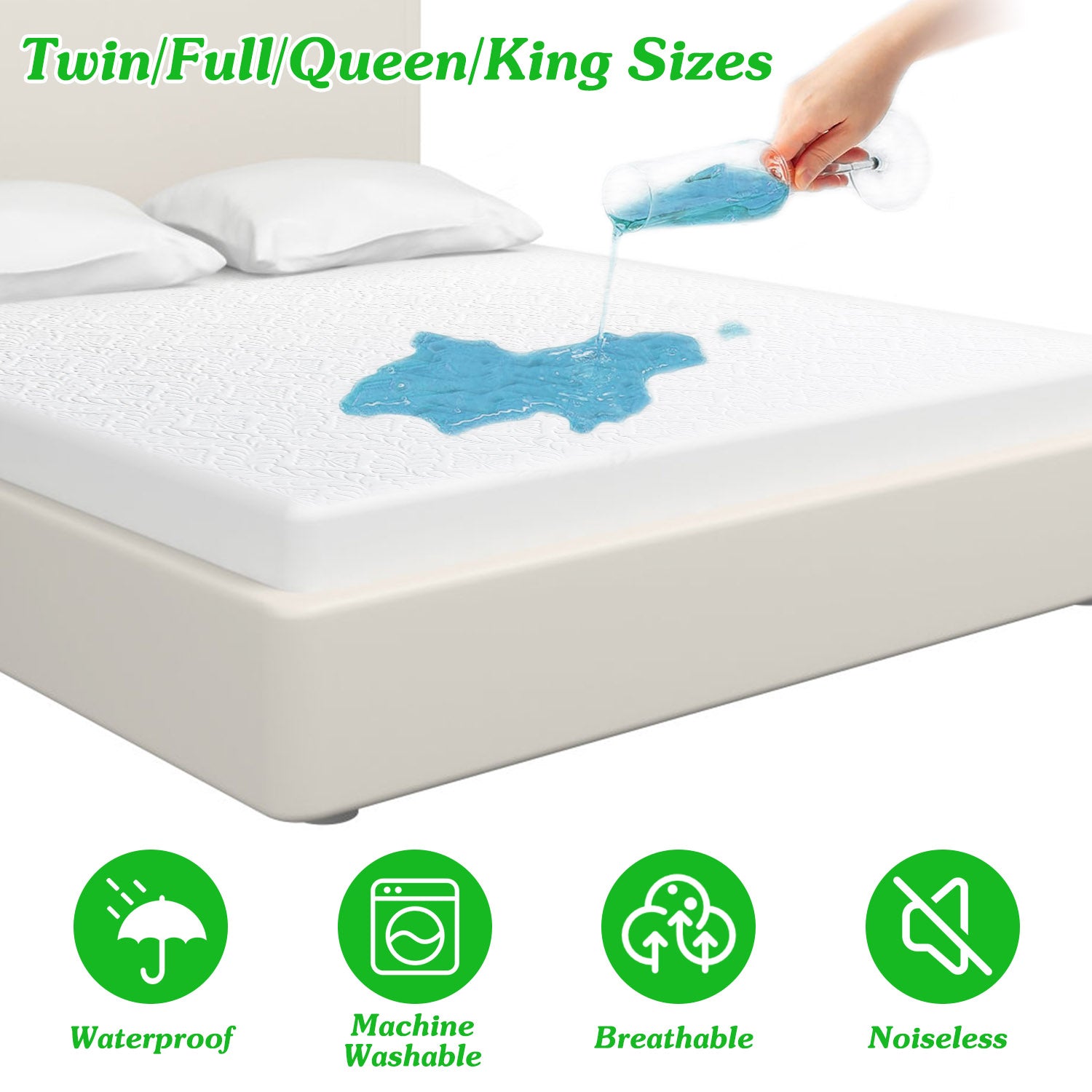 Waterproof Mattress Protector – Quiet, Breathable Protection for Seniors & Memory Care