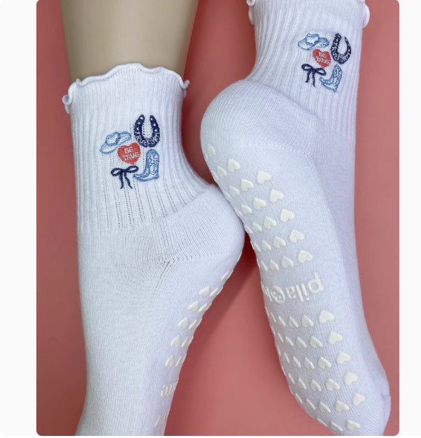 Non-Slip Cotton Grip Socks – Unisex Indoor Safety Socks for Seniors