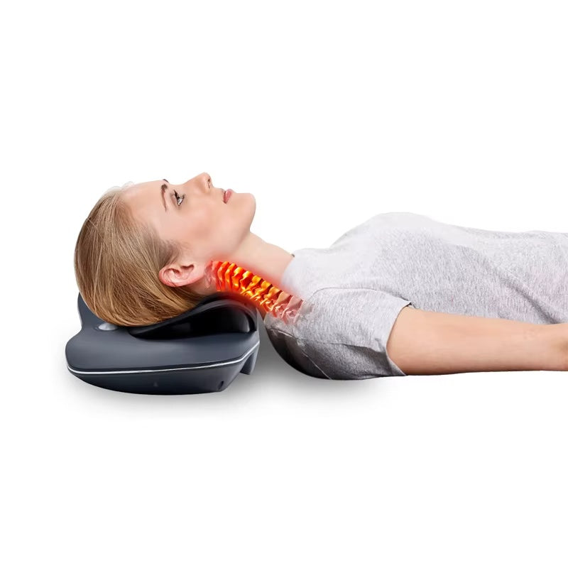 Neck & Shoulder Heat Therapy Massage Pillow – Gentle Relief for Caregivers